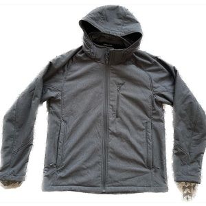 Men’s Kirkland Signature Softshell Water Resistant Jacket Fleecy size Large